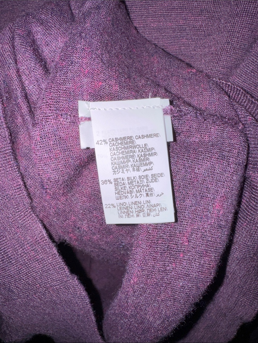 Brunello Cucinelli Men's Plum-Purple Crewneck Sweater - Picture 3 of 4